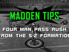 madden tips four man pass rush 5 2 formation