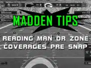 Reading Man or Zone Coverage Pre-Snap madden tips reading man zone coverage pre snap