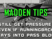 get pressure runningback pass block