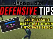 Get Pressure Despite RB Staying Into Pass Block get pressure despite rb staying into pass block madden 22 defensive tips