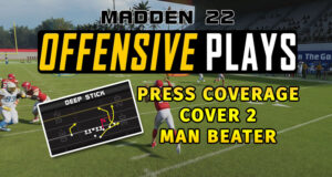 press coverage cover 2 man beater madden tips offensive plays youtube thumb