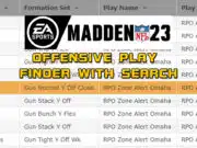 Madden NFL 23 Offensive Play Finder With Search madden nfl 23 offensive play finder with search