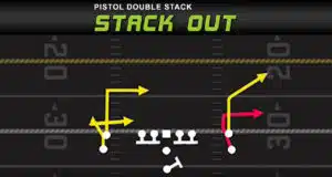 pistol double stack stack out play diagram