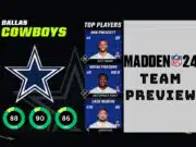 Dallas Cowboys Team Preview Madden 24 dallas cowboys team preview madden 24