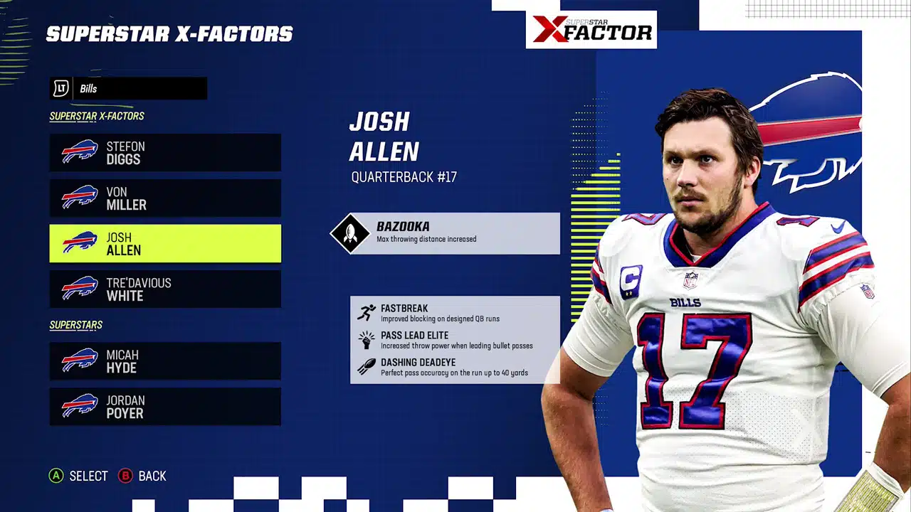 josh allen madden nfl 23 x factor and super star abilities josh allen madden nfl 23 x factor and super star abilities