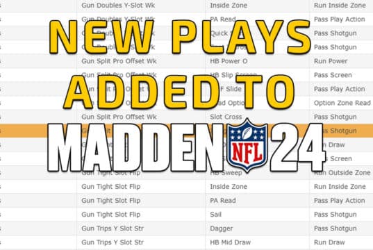 new plays added to madden 24