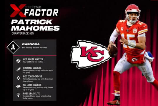 patrick mahomes x factor and super star abilities