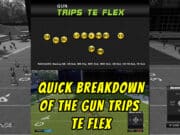 mastering the gun trips te flex formation