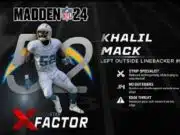 Khalil Mack’s Madden 24 X-Factor & Superstar Abilities Khalil Mack’s Madden 24 X-Factor & Superstar Abilities #madden24