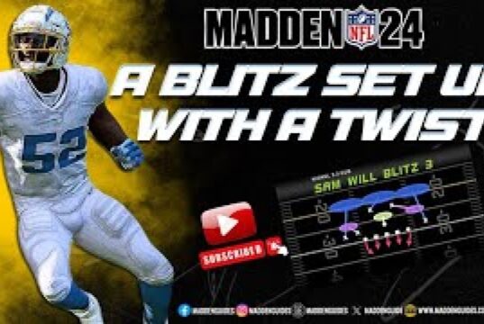 A Madden 24 Blitz Set Up With A Twist From The Nickel 3-3 Cub – Sam Will Blitz 3