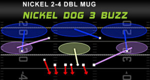 nickel dog 3 buzz play breakdown in madden defensive play diagram