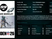 Saquon Barkley Player Ratings: Dominate with the Eagles in Madden Saquon Barkley Player Ratings: Top Strategies for Dominating with the Eagles in Madden NFL 26 Game. Master his player attributes and Superstar abilities. Get Game Tips.