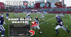 WR Mid Screen out of the Gun Spread Y Slot in Madden 26