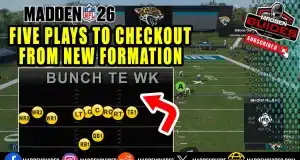 Gun Bunch TE Wk a new formation in Madden