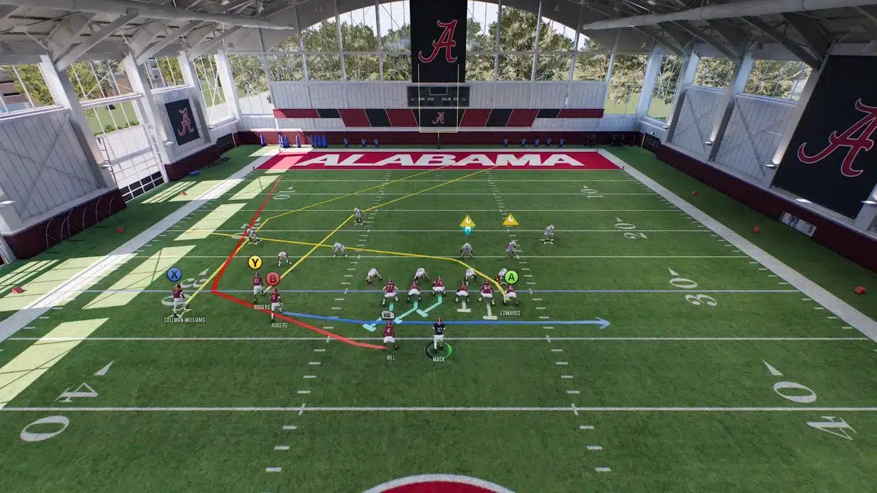 Gun Trio HB WK - Hens Jet HB Wheel 3 Route chart for every eligible receiver in Hens Jet HB Wheel